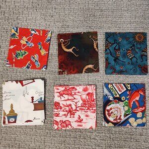 Vintage Quilt Fabric Charm Pack - 88 Squares at 5" each - Variety Novelty Prints